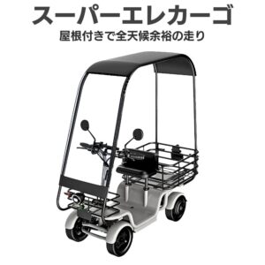 【全天候対応型・免許不要・特定小型EV四輪】スーパーエレカーゴ