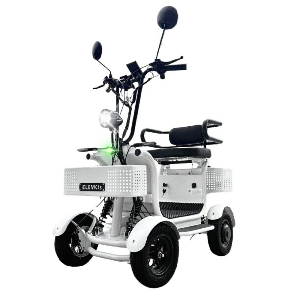 【免許不要・特定小型次世代EV四輪・日本初航続距離100km・白の衝撃】エレポーターPRO